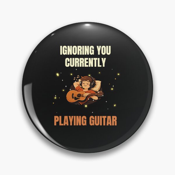 Item preview, Ignoring You Currently Playing Guitar Funny Introvert Music Design designed and sold by Joyful-Pixel.