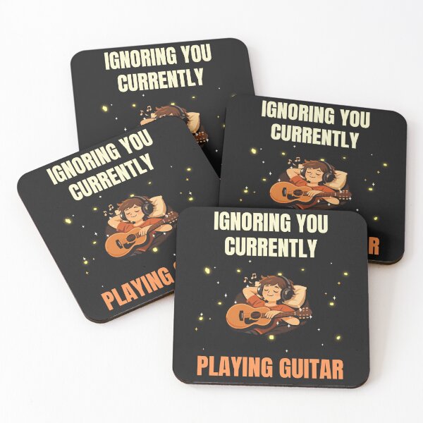 Item preview, Ignoring You Currently Playing Guitar Funny Introvert Music Design designed and sold by Joyful-Pixel.