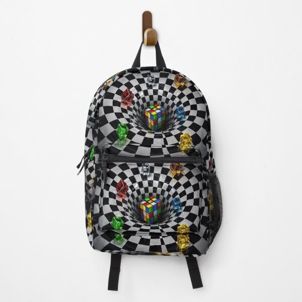 Item preview, Retro Puzzle Cube Optical Illusion Vortex Design designed and sold by artistwill.