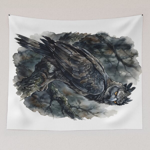 Item preview, Harpy Eagle Harpia Harpyja Dark Forest designed and sold by RubisLeaf.