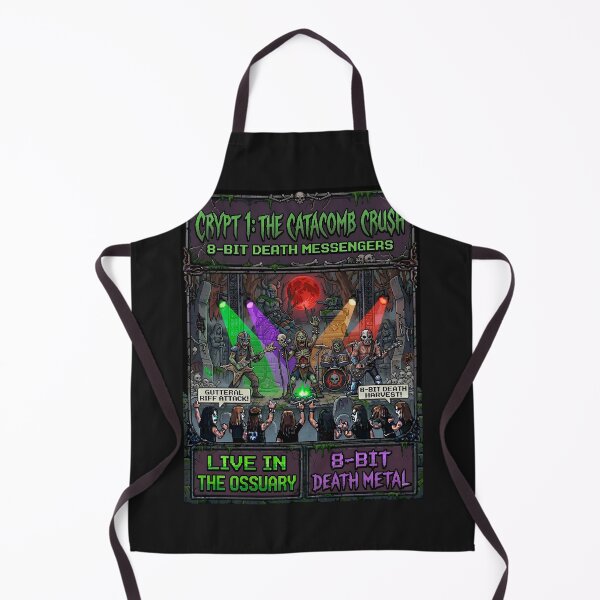 Item preview, Death metal band music pixel art designed and sold by MetalSatyrShop.