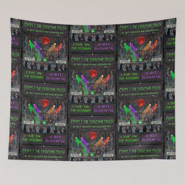 Item preview, Death metal band music pixel art designed and sold by MetalSatyrShop.