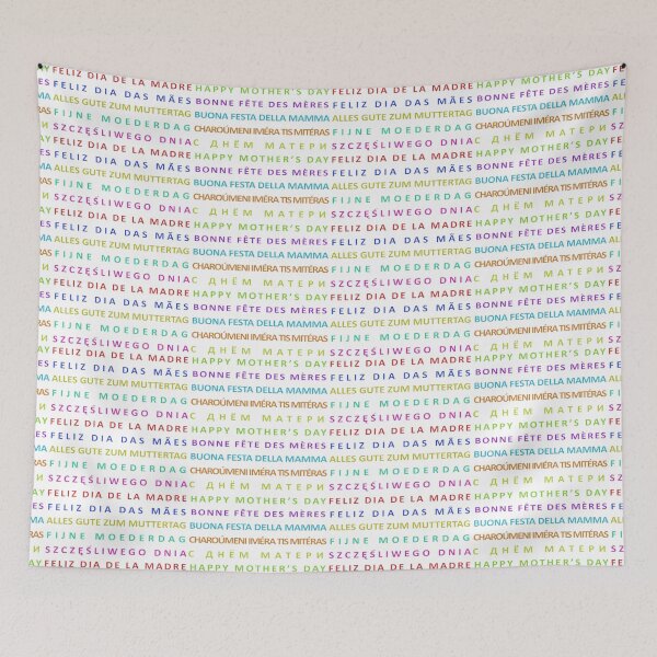 Item preview, Multilingual Mother Day Pattern designed and sold by DFLC Prints.