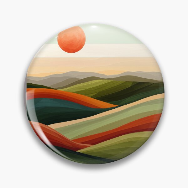 Item preview, Boho Mountain Landscape Sunset Vibrant Colorful Earthtones Abstract designed and sold by DEC02.