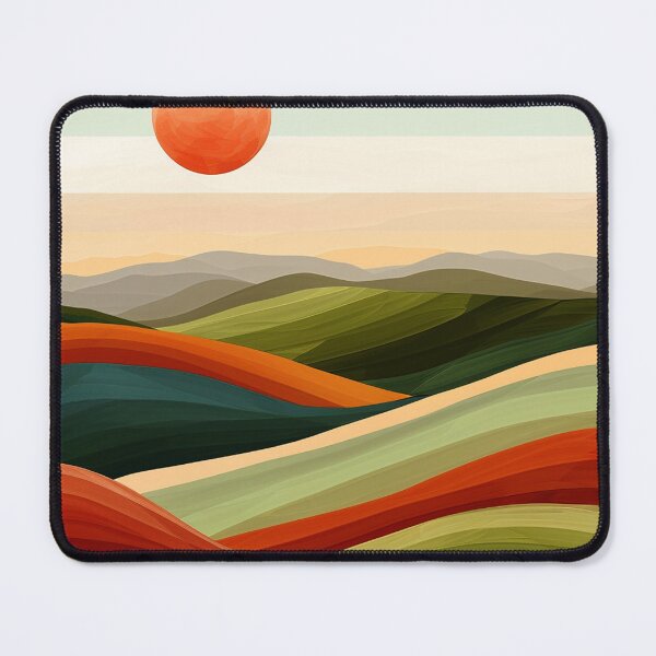 Item preview, Boho Mountain Landscape Sunset Vibrant Colorful Earthtones Abstract designed and sold by DEC02.