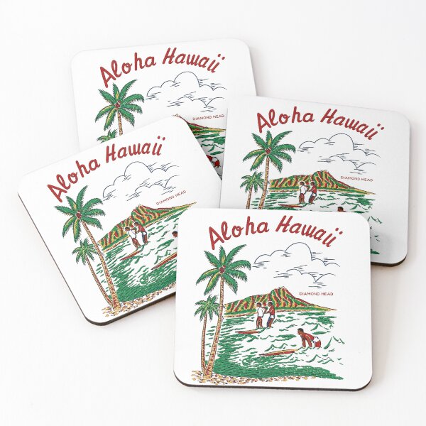 Item preview, 1950's "Aloha Hawaii" Hawaiian Shirt Graphic Diamond Head designed and sold by Tonyv773.