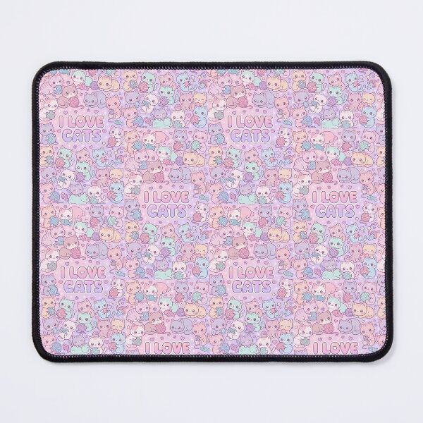 Item preview, I Love Cats Kawaii Pattern designed and sold by Itsheartshop.