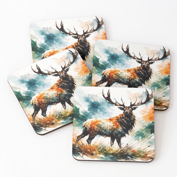 Item preview, Majestic Stag in Lush Landscape designed and sold by cuprum.