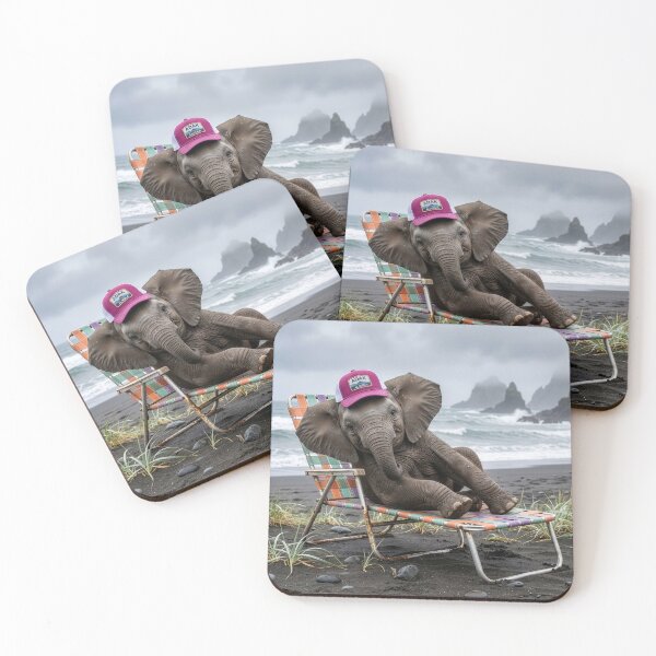 Item preview, Baby Elephant Luxuriates on Fine Lounge Chair designed and sold by Tridentulus.