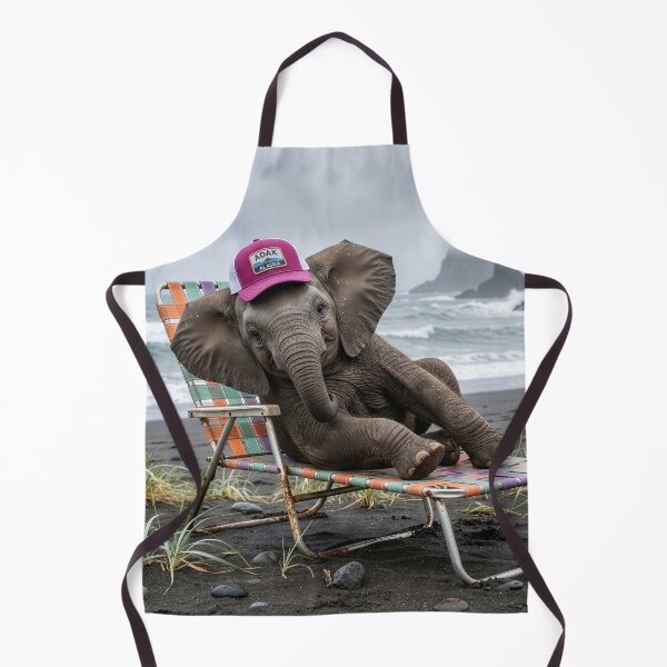 Item preview, Baby Elephant Luxuriates on Fine Lounge Chair designed and sold by Tridentulus.