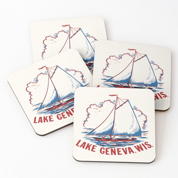 Item preview, 1950's Lake Geneva Wisconsin Souvenir Graphic designed and sold by Tonyv773.