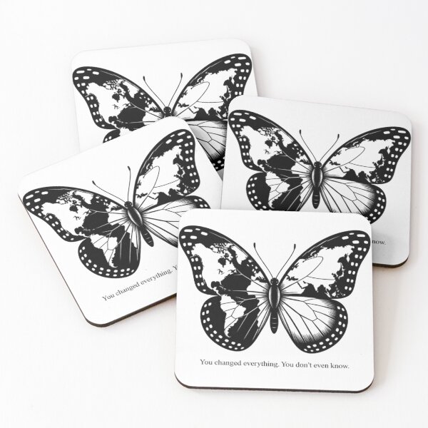 Item preview, Butterfly Effect ? World Map Wings Art Tee | You Changed Everything Shirt | Unique Nature Philosophy Gift | Aesthetic Science Tee | Minimalist Black Butterfly Shirt designed and sold by Abhi0.