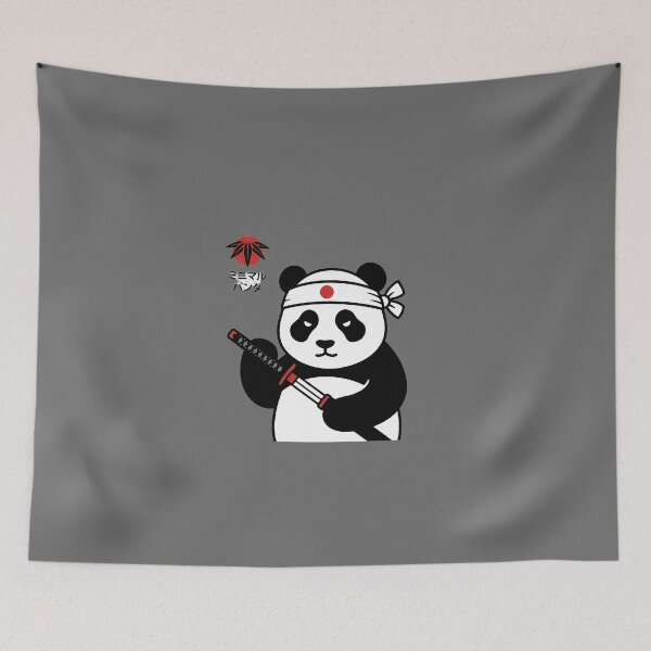 Item preview, Warrior Panda Ninja - Minimalist Japanese Art designed and sold by LYZ7VANI.