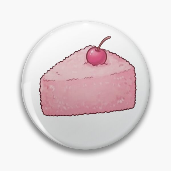 Item preview, Vintage Pink Fluffy Cherry Cake Slice designed and sold by deisgnsbyshane.