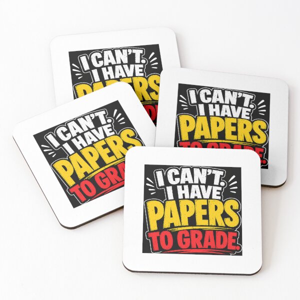 Item preview, I Can’t I Have Papers to Grade Funny Teacher Sticker | Classroom Humor designed and sold by Petringo.
