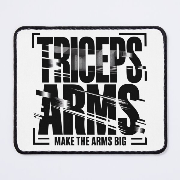 Item preview, Triceps Make the Arms Big – Gym Motivation designed and sold by Sparkofart07.