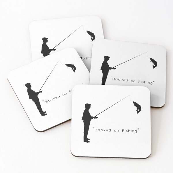 Item preview,  Fisherman Silhouette Catching Fish Art designed and sold by area248.