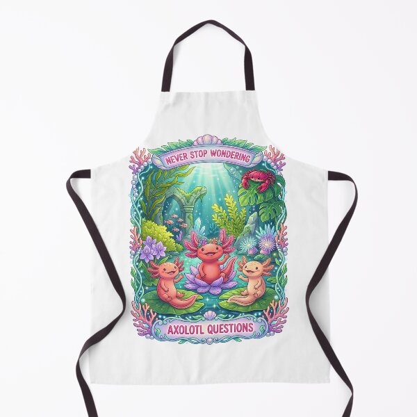 Item preview, Never Stop Wondering Axolotl designed and sold by TeeARTHY.