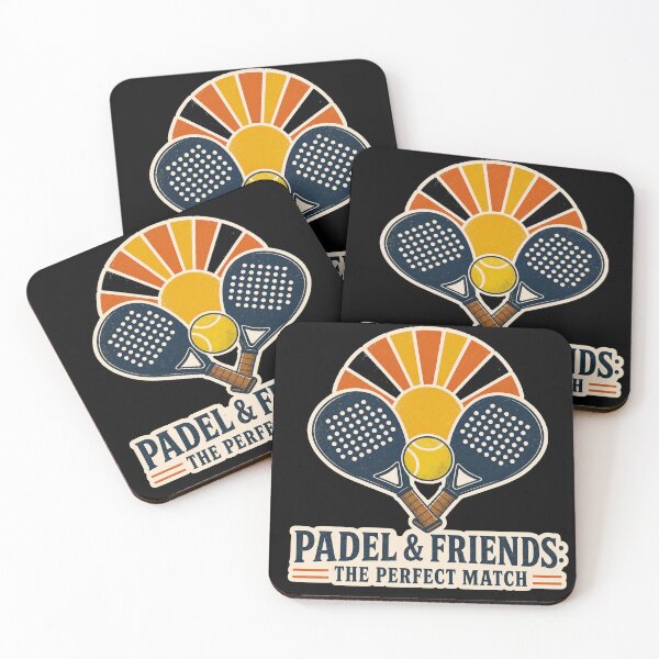 Item preview, Funny Padel Quote - padel and friends the perfect match - Retro Vintage Padel Art designed and sold by BelievingCreate.