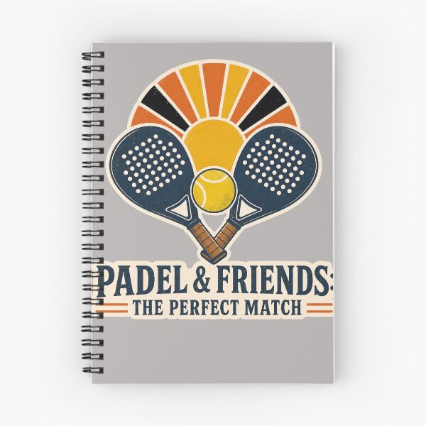 Item preview, Funny Padel Quote - padel and friends the perfect match - Retro Vintage Padel Art designed and sold by BelievingCreate.