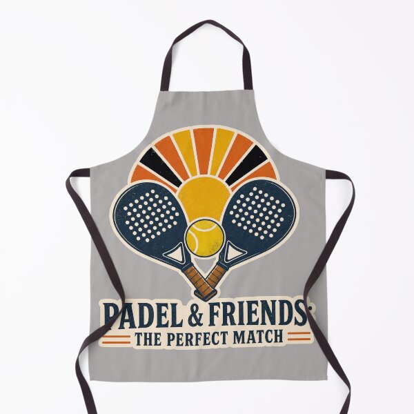 Item preview, Funny Padel Quote - padel and friends the perfect match - Retro Vintage Padel Art designed and sold by BelievingCreates.