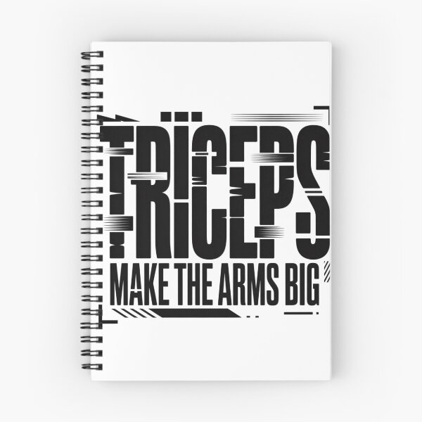 Item preview, Triceps Make the Arms Big – Gym Motivation designed and sold by Sparkofart07.