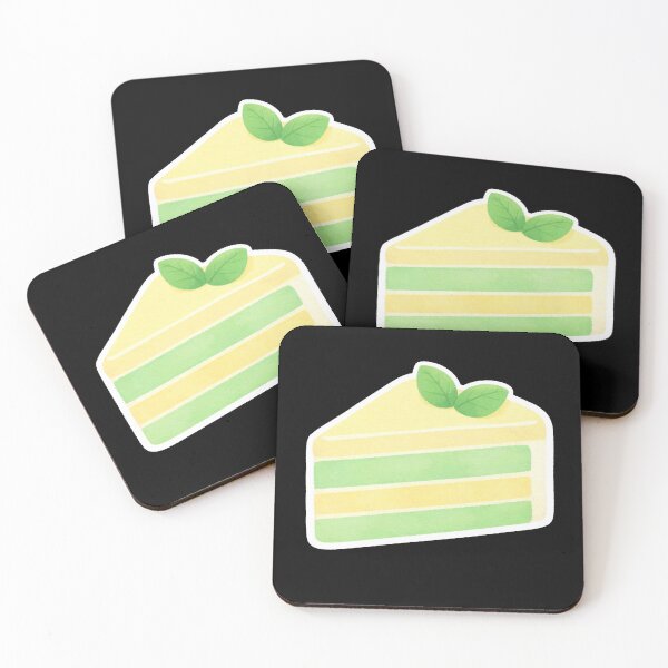 Item preview, Matcha Green Tea and Lemon Layer Cake Slice designed and sold by Owcomm.