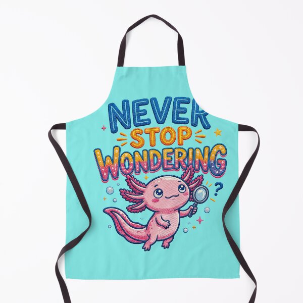 Item preview, Never Stop Wondering Axolotl Magnifying Glass designed and sold by TeeARTHY.