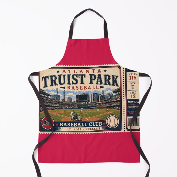 Item preview, Atlanta Baseball Vintage Ticket Stub Truist Park Retro Stadium Design designed and sold by GhostDawgs.