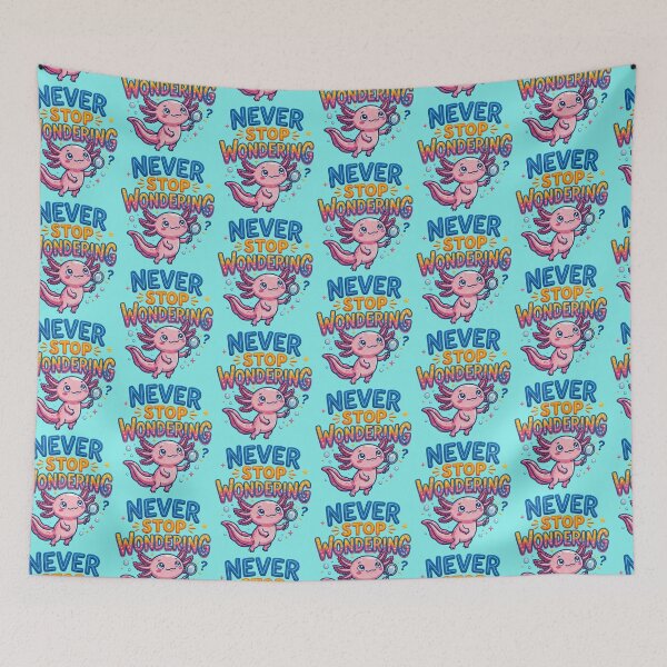 Item preview, Never Stop Wondering Axolotl Magnifying Glass designed and sold by TeeARTHY.