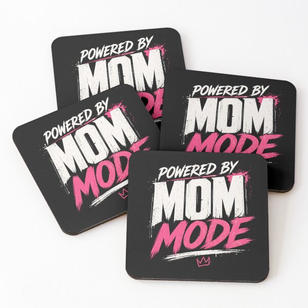 Item preview, Powered By Mom Mode Funny Mom Life Quote designed and sold by ILYASSE1.