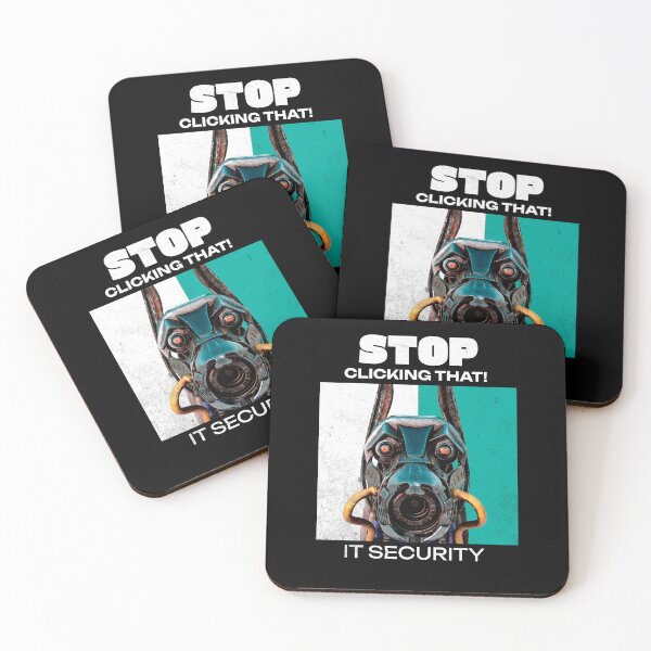 Item preview, Stop Clicking That IT Security Humor designed and sold by Vac1.