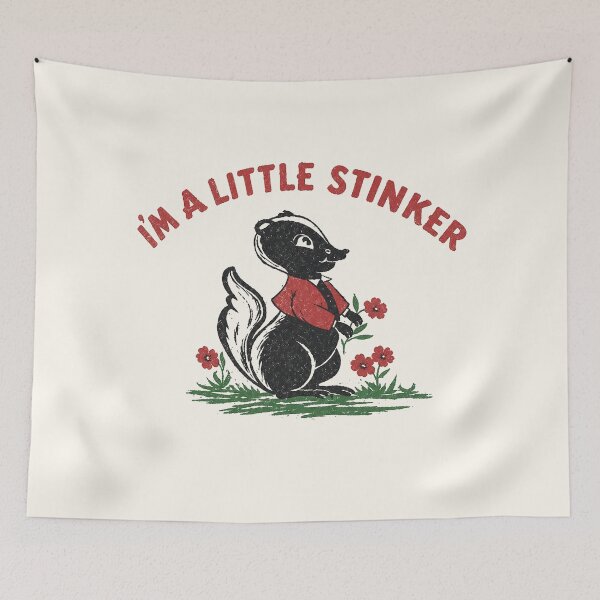Item preview, 1950's "I'm A Little Stinker" Skunk Kids Souvenir Graphic designed and sold by Tonyv773.