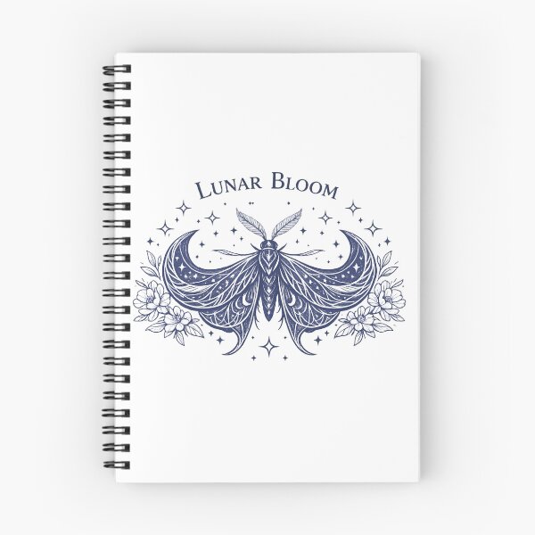 Item preview, Lunar Bloom Moth – Celestial Floral Night designed and sold by SidTastic .