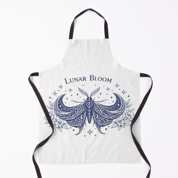 Item preview, Lunar Bloom Moth – Celestial Floral Night designed and sold by SidTastic .