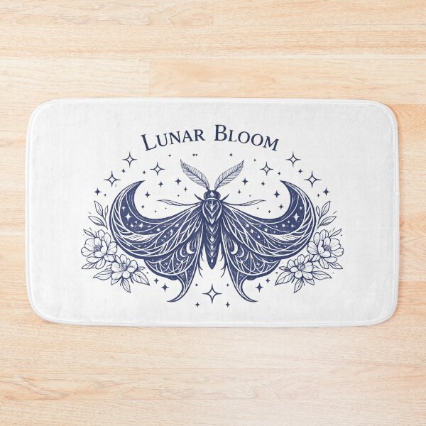 Item preview, Lunar Bloom Moth – Celestial Floral Night designed and sold by SidTastic .