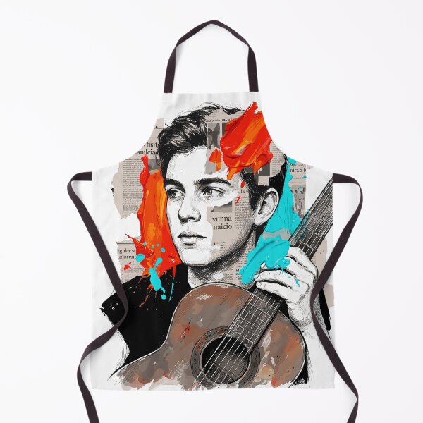 Item preview, Portrait of an Indie Musician with an Acoustic Guitar designed and sold by Honu2025.