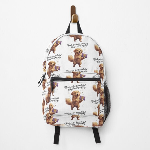 Item preview, Thank You 777 Cute Golden Retriever Dog Nursery Wall Art designed and sold by AQUILAKREO.