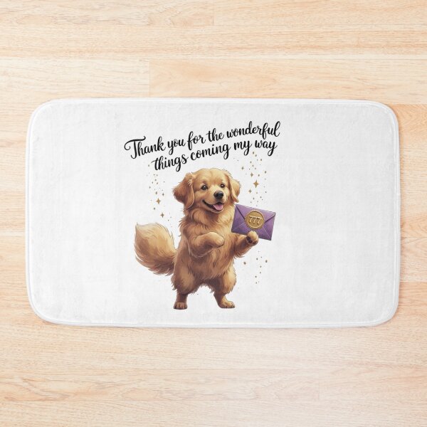 Item preview, Thank You 777 Cute Golden Retriever Dog Nursery Wall Art designed and sold by AQUILAKREO.