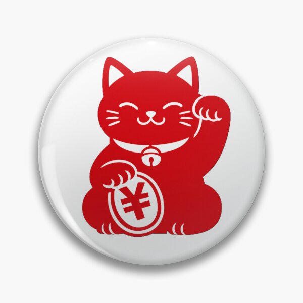 Item preview, Minimalist Japanese Lucky Cat Maneki Neko Design designed and sold by SakuraMarket26.
