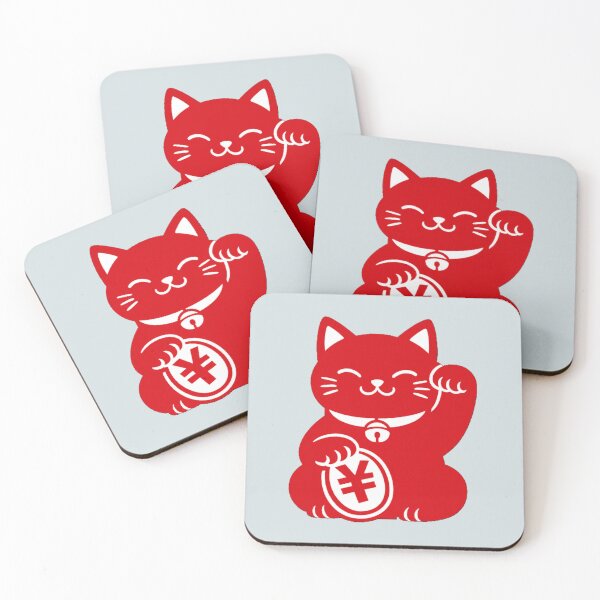 Item preview, Minimalist Japanese Lucky Cat Maneki Neko Design designed and sold by SakuraMarket26.
