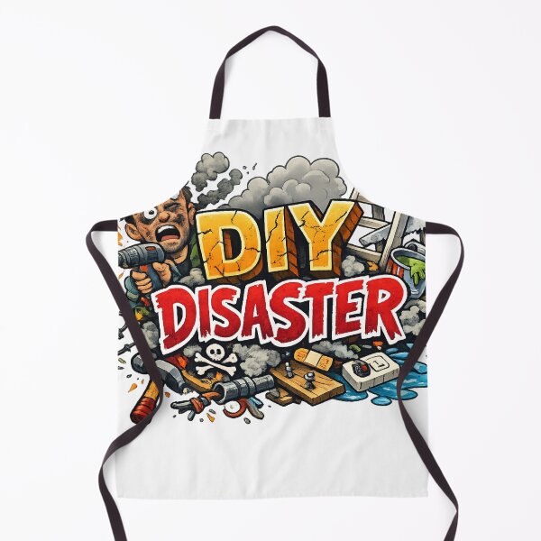 Item preview, DIY Disaster Funny Illustration – Chaos Home Improvement Humour Design designed and sold by GarnerSupplyCo.