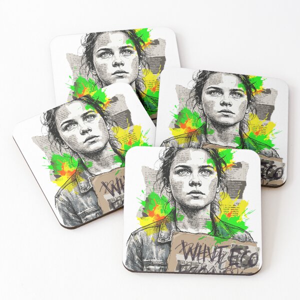Item preview, Portrait of a Rebel Eco-Warrior Activist with a Sign designed and sold by Honu2025.