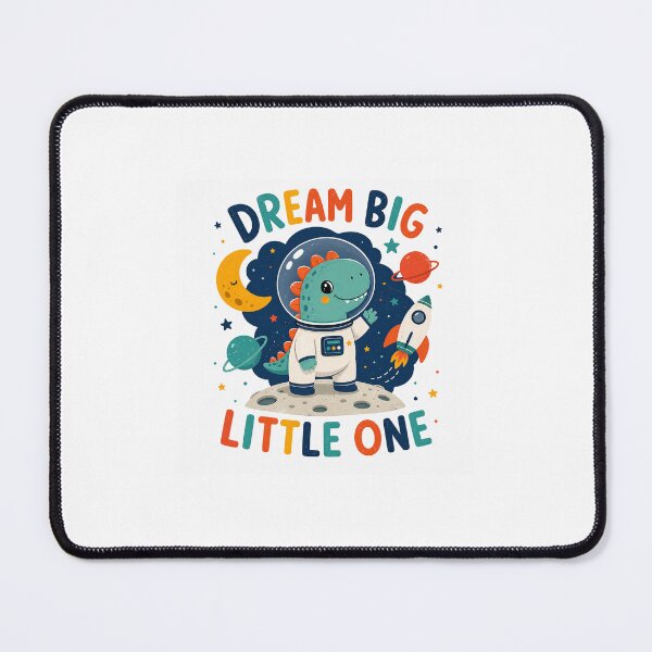 Item preview, Dream Big Little Dino Astronaut designed and sold by ArtBubbles1.
