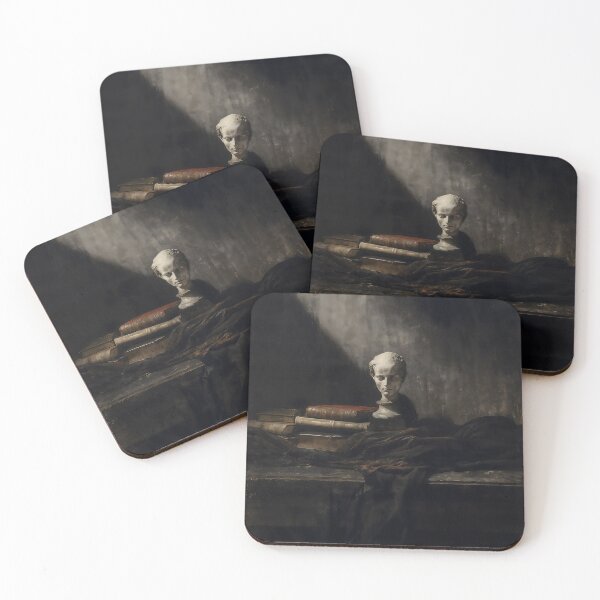 Item preview, Dark Academia Bust Vintage Books Art designed and sold by DarkHolyQueen.