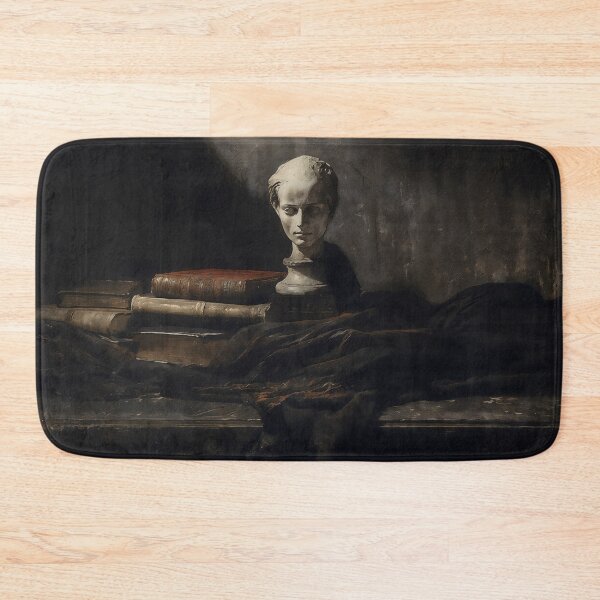 Item preview, Dark Academia Bust Vintage Books Art designed and sold by DarkHolyQueen.