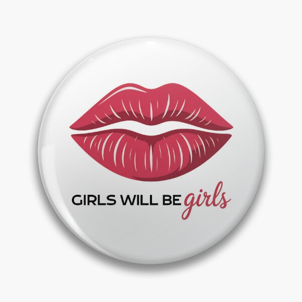 Item preview, Girls Will Be Girls – Red Lips Lipstick Feminine Aesthetic Design designed and sold by ArcticFoxStudio.