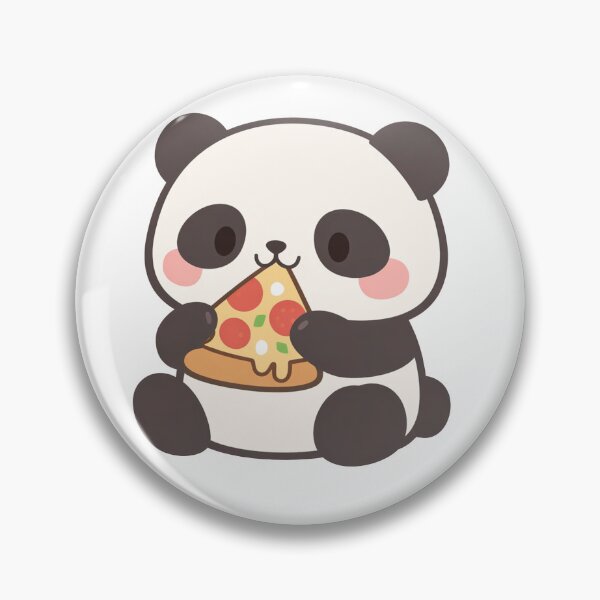 Item preview, Cute Kawaii Panda Eating Pizza Slice Adorable designed and sold by Owcomm.