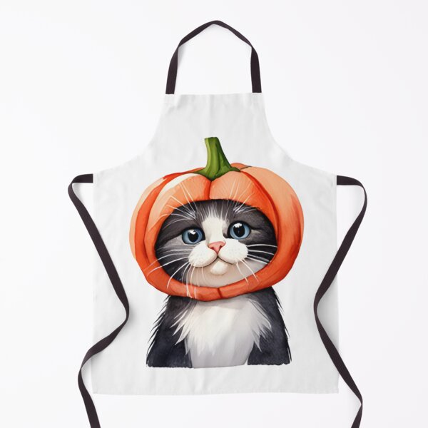 Item preview, ? Cute Tuxedo Cat in Pumpkin Hat Sticker - Kawaii Fall Aesthetic Decal designed and sold by marcelooliver98.