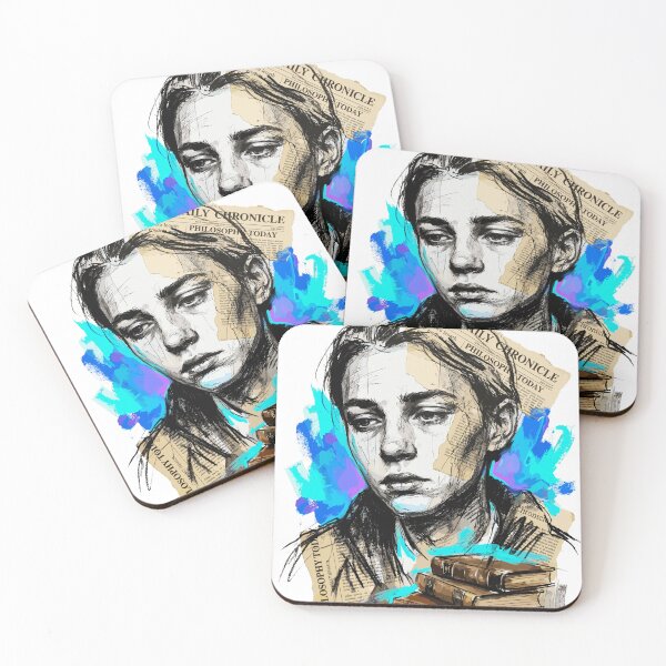 Item preview, Intellectual Portrait of a Writer with Vintage Books designed and sold by Honu2025.